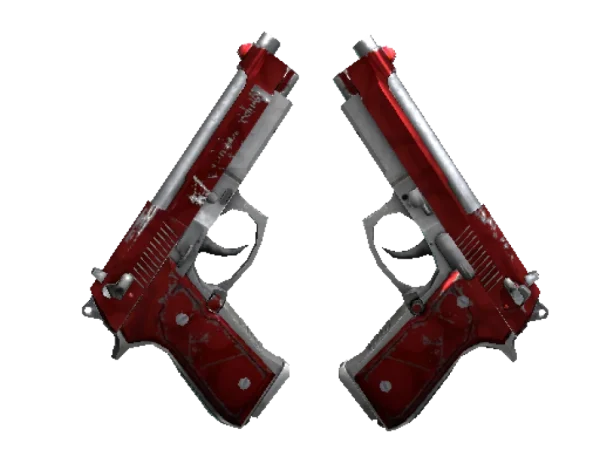 Dual Berettas | Hemoglobin (Field-Tested)