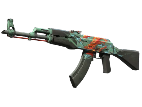 StatTrak™ AK-47 | Aquamarine Revenge (Well-Worn)