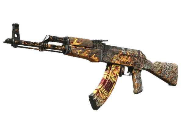 StatTrak™ AK-47 | Searing Rage (Well-Worn)