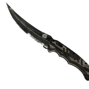 ★ Flip Knife | Black Laminate (Battle-Scarred)