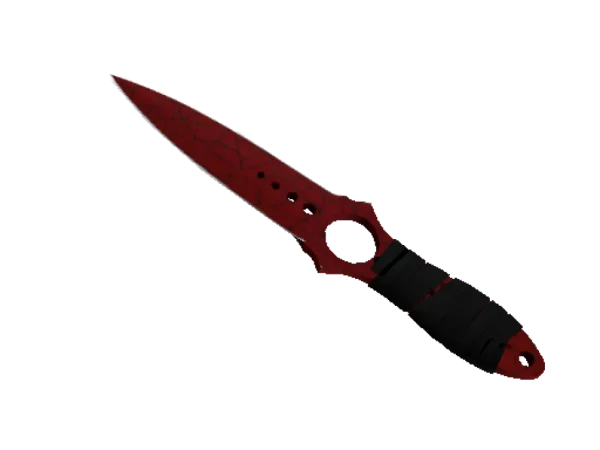 ★ Skeleton Knife | Crimson Web (Well-Worn)