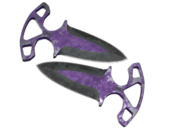 ★ StatTrak™ Shadow Daggers | Ultraviolet (Battle-Scarred)