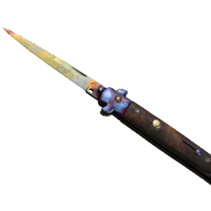 ★ Stiletto Knife | Case Hardened (Minimal Wear)